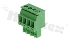 Listwa zaciskowa rozłączalna; w rastrze 3.50mm; 4-torowa; żeńska; na przewód 0.5-1.50mm2 (28-16AWG); kierunek wtykania prostopadły do osi przewodów; styki z fosforobrązu; mosiężna klatka; UL 300V/8A