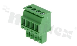 Listwa zaciskowa rozłączalna; w rastrze 3.50mm; 4-torowa; żeńska; na przewód 0.5-1.50mm2 (28-16AWG); kierunek wtykania prostopadły do osi przewodów; styki z fosforobrązu; mosiężna klatka; UL 300V/8A