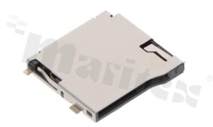 Podstawka Micro SD (T-Flash) Memory Card; z wyrzutnikiem push-in/push-out; SMD