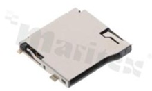 Podstawka Micro SD (T-Flash) Memory Card; z wyrzutnikiem push-in/push-out; SMD