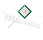Antena; aktywna; patch; GNSS; 1164-1606MHz; 17dB; VSWR<1.68; RHCP; kierunkowa; RF1.13; 0.1m; IPEX; przykręcana; 59x59x14.2mm