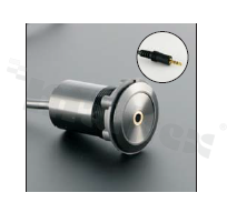 Gniazdo STEREO; żeńskie; otwór montażowy 22mm; podłączenie na wtyk STEREO męski; długosć przewodu 150cm; korpus czarny; stop aluminium.