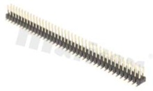 Pin Header; pitch 2.54mm; 2x40 pins; assembly: SMD; male; straight; double row; C=6.0 D=3.4 F=7.4