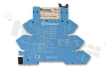 Interface relay; electromagnetic; contact rating current 6A; coil voltage 24VDC; 1 changeover contact SPDT; spring clamps; 6A/250VAC,6A/24VDC