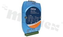 Industrial 1-port RS-232 to 1-port RS-422/485 serial media converter; operating temperature -10+70 deg.C; DIN rail mountable