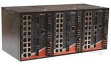 Switch przemysłowy Gigabit; zarządzalny; norma IEC61850-3; 16 portów 10/100/1000Base-T(X) RJ45 i 4 porty 100Base-FX; złącze SC; światłowód wielomodowy; 2km/1310nm; temp. pracy -40+75 st.C; zasilanie redundantne 88...373VDC/85...264VAC; montaż na DIN