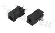 DC socket; male; angled; pin diameter 0.65mm; hole diameter 2.75mm; THT