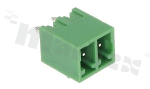 Listwa zaciskowa rozłączalna; w rastrze 3.81mm; 2-torowa; męska; pionowa; zabudowana; UL 300V/8A; TUV:250V/7A