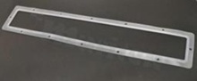 Gasket for LED mid power; angle: 20 degrees ; Number of LEDs: ; Dimensions: 334.87x59.86mm; Height: 12.31mm; material: PMMA; Fastening: snaps