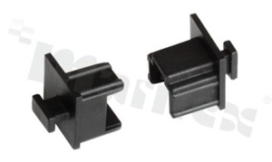 Zatyczka do gniazd modularnych RJ12; czarna