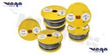 Przewód pojedynczy LGY/H05V-K; z wielodrutową miedzianą żyłą; czarny/biały; przekrój 2.50mm2; AWG 14; 500V; -40+105 st.C; 50m.