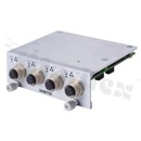 Value-added module with 4 M12 A-coded GbE LAN and PoE