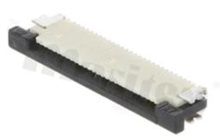 ZIF connector for FFC/FPC; pitch 0.50mm; 27-contacts; SMD; side entry; upper contacts