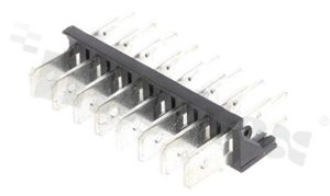 Listwa kołkowa; w rastrze 5.08mm; 8-stykowe; montaż THT; męska; pionowa; 250V/25A