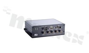 Bezwentylatorowy komputer wbudowany; EN50155; EN50121; IEC60945; ISO7637; Intel Atom E3845 1.91 GHz; 4GB RAM; SATA; mSATA;COM; 2x USB; 2xLAN; 1xVGA; 5x BNC; 1xPCIe mini; 1xSIM slot; temp. pracy -40+70C; zasilanie 9-36V DC