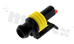 Złącze Superseal; żeńskie; 1-pin; montaż na kablu; obudowa złącza wraz uszczelką