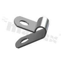 Steel cable clamp; cable diameter 6.4mm