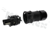 RST20I3S S1 ZR1 V SW connector; 3-pin; plug; screw connection; male; black; 20 A; cable diameter 6–10mm; 20A/250V