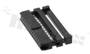 IDC connector; pitch 2.00mm; 24-contacts; female; for ribbon cable AWG#26-#28