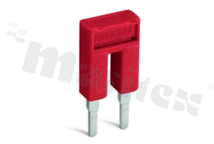 Mostek do złączy przelotowych serii 2002; 2-torowy; czerwony; 800V/14A