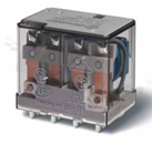 Przekaźnik elektromagnetyczny; przemysłowy; prąd znamionowy 12A; napięcie cewki 24VDC; poczwórny styk przełączny 4PDT; moc cewki 1.3W; 12A/250VAC, 12A/24VDC; montaż: PCB