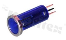 Signal lamp; 16.5mm; blue; LED 220VAC