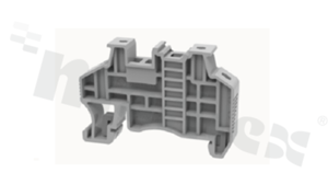 blokada końcowa bezśrubowa; szerokość 10 mm; na szynę TS 35 x 15 i 35 x 7,5; szara
