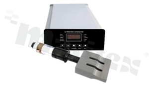 Zestaw do spawania ultradźwiękowego, przetwornik 20KHz 2000W, inteligentny generator 2000W, sonotroda (stal) 110x20mm
