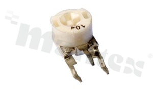 Cermet potentiometer horizontal regulation; 10K