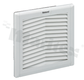 Filtr wentylatora; 180m3/h; 0.6A; 12VDC; 7.2W; 48dBA; 2 skręcone przewody, 160mm; IP54; -25+65 st.C; 149x149x72mm