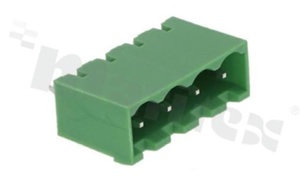 Listwa zaciskowa rozłączalna; w rastrze 5.08mm; 4-torowa; męska; pionowa; zabudowana; UL 300V/15A; TUV:320V/20A