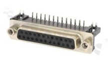 Female D-Sub Connector; 25-contacts; right angle