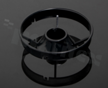 Holder for LED; Number of LEDs: 1; Dimensions: round 70mm; Height: 21.3mm; meterial: PC; Fastening: screw