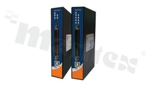 Przemysłowy konwerter USB do 4xRS-232; temp. pracy: -40+70 st.C; zasilanie redudantne USB lub 12...48VDC; montaż na szynie DIN