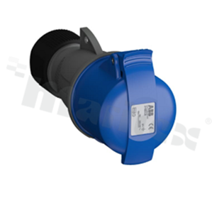 316EC9; Wtyk na przewód; zasilający AC 3-fazowe; żeńskie; 16A; 250VAC; IP44; seria Easy&Safe