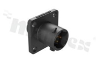 Standard Connector circular; Square Flange RCPT 3 pins; SZ 8 Pin