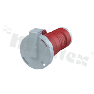 432C6W; Gniazdo panelowe; zasilające AC 3-fazowe; żeńskie; 32A; 415VAC; IP67; seria Tough&Safe