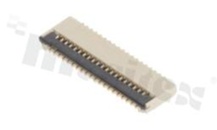 Złącze ZIF do PCB; w rastrze 0.30mm; 29-stykowe; montaż: SMD; poziome