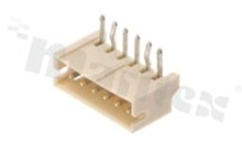 Header for PCB; pitch 1.50mm; 6-contacts; THT; male; side entry; 50V/1A