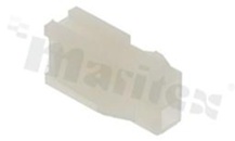 Crimp terminal housing; pitch 4.20mm; 2-contacts [2x1]; male; 2 rows; applicable wire AWG#16-26; 300V/9A