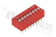 DIP Switch; THT; 7-poles; pitch 2.54mm