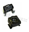Fan cage nut; square and round.