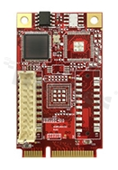 Expansion board mPCIe -> single GbE LAN; oper. temperature: 0+70 deg.C