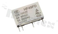 Electromagnetic relay; contact rating current 5A; coil voltage 12VDC; make contact (1A); 5A/30VDC; 5A/250VAC
