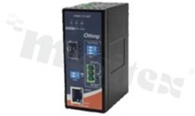Gigabit Ethernet to fiber media converter; 1x 10/100/1000Base-T(X) RJ45; 1x 100/1000Base-X; SFP socket; operating temperature -40+70 deg.C; supply12...48VDC; DIN rail mountable