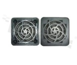 Fan filter; 45.5x45.5mm; plastic.