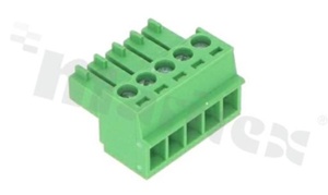 Listwa zaciskowa rozłączalna; w rastrze 3.50mm; 5-torowa; żeńska; na przewód 0.5-1.50mm2(28-16AWG); kierunek wtykania równoległy do osi przewodu; styki z fosforobrązu; mosiężna klatka przewodu; UL 300V/8A