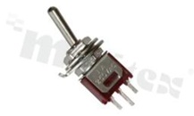 Przełącznik dźwigniowy; 3-pozycyjny; ON-OFF-ON;  5.08 x 5.2mm; konektory SPDT; dźwignia okrągła metalowa; 3A/125V