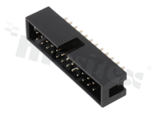 Złącze do PCB; w rastrze 2.54mm; 24-stykowe; montaż: THT; męskie; proste