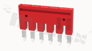 Mostek do złączy przelotowych ; 6-torowy; szary;